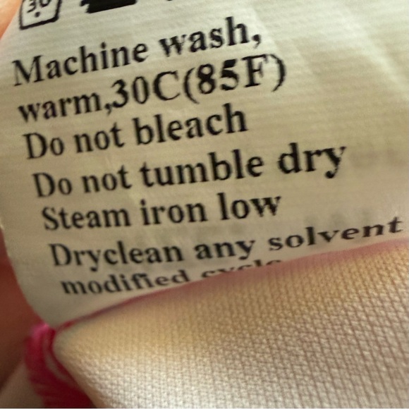 Hot pink and orange floral print dress featuring ruffled sleeves medium - Picture 9 of 11